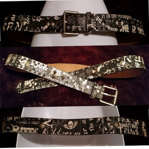 Express Accessories - Express black leather studded belt sz 40 unisex Express Accessories - Express black leather studded belt sz 40 unisex